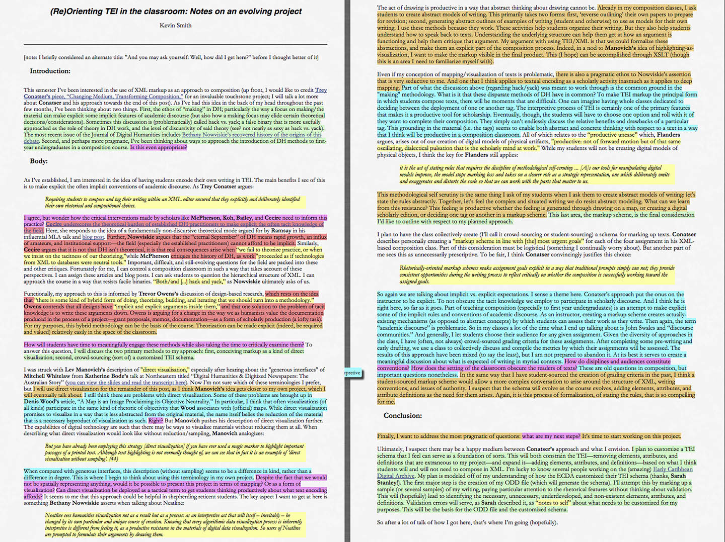 A New(ish) Approach to Markup in the Undergraduate Classroom – Women ...